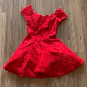 Vintage Red lace dress